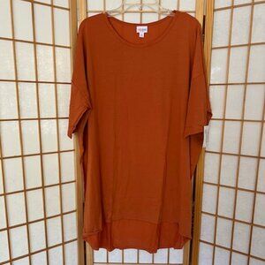 LuLaRoe Shirt. Irma. XL. Burnt Orange